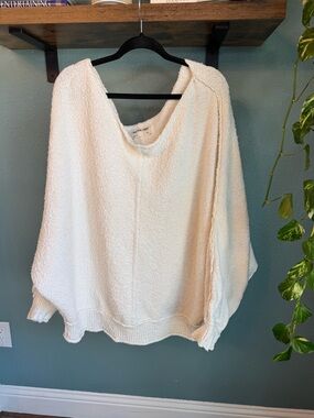 We The Free Cream Off the Shoulder Sweater